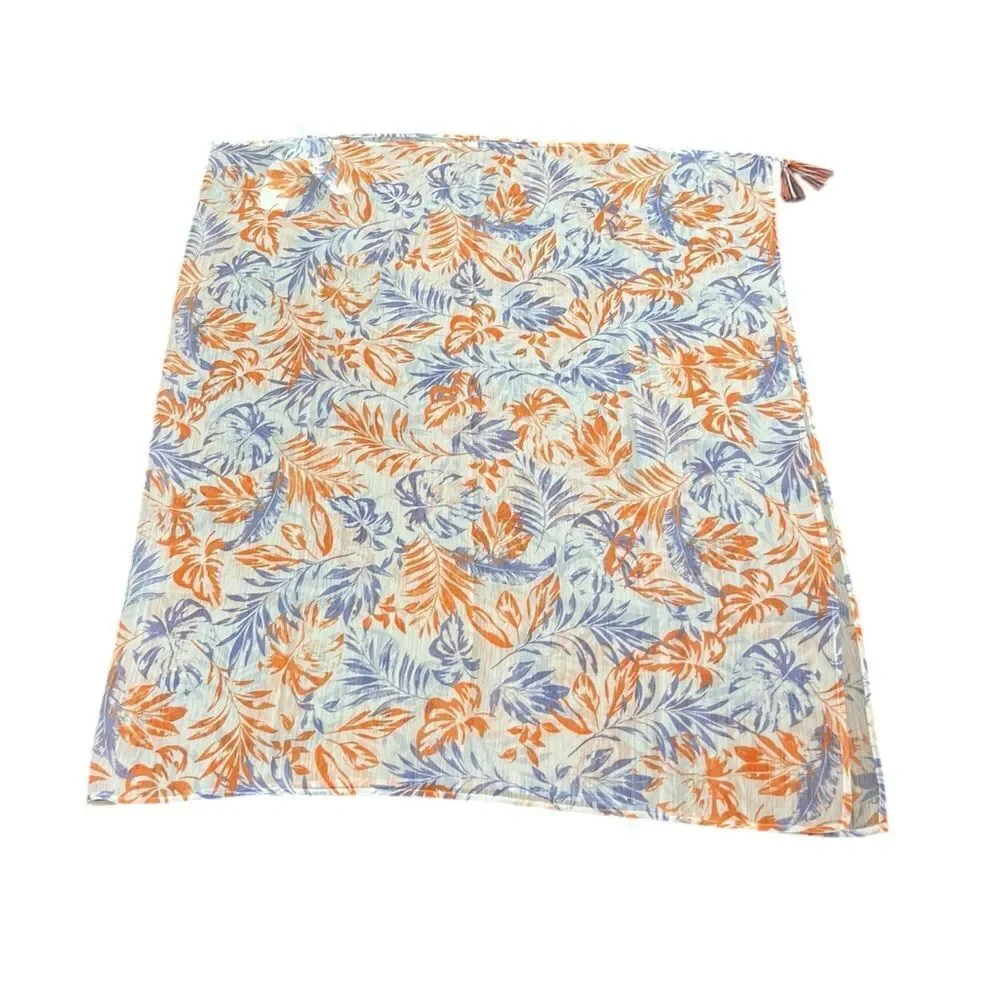 Lucky Brand Orange And Purple Swim Sarong Coverup Wrap, OSFM, NWT‎